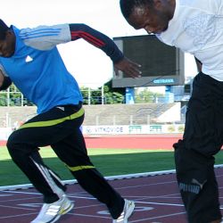 Usain Bolt poprvé trénoval, 14. 6. 2009