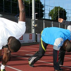 Usain Bolt poprvé trénoval, 14. 6. 2009